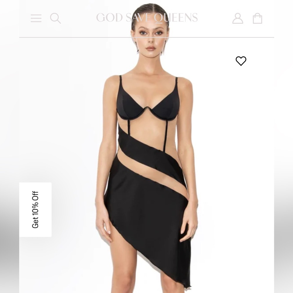 NWT God Save Queens Scarlett Mini Dress